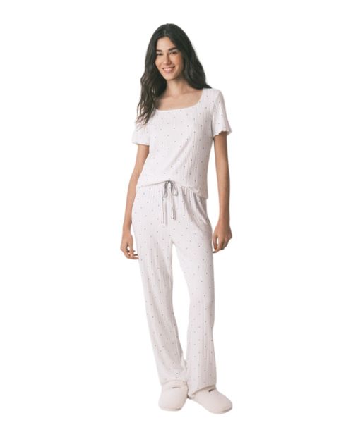 Pijama con pantalón Women Secret estampada para mujer