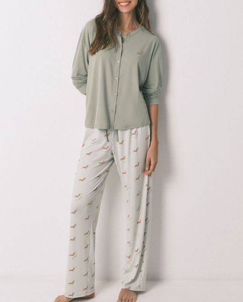 Pijama con pantalón Women Secret estampada para mujer