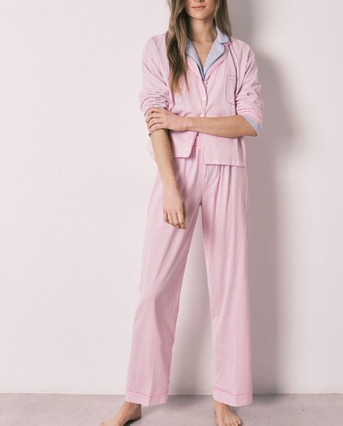 Pijama con pantalón Women Secret rayada para mujer
