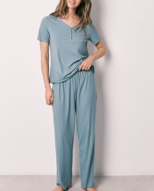 Pijama con pantalón Women Secret con textura para mujer
