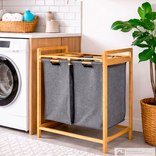 Estante organizador de bambú para almacenamiento 65x33x73 cm