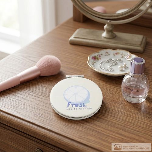 Espejo redondo diseño frutas surtido 6.8 cm