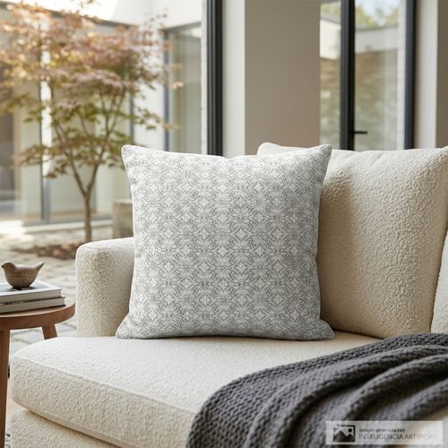 Cojín cuadrado jacquard de poliéster con textura 45x45 cm