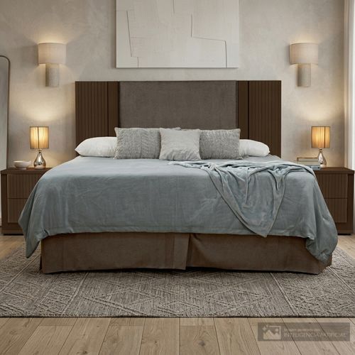 Cabecera tapizada con mesas Chipre