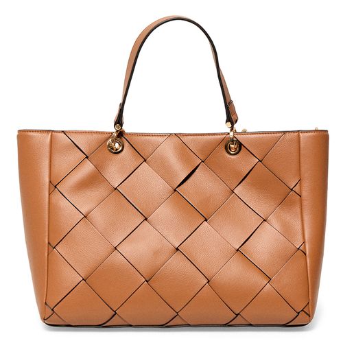 Cartera tote Sfera color café para mujer