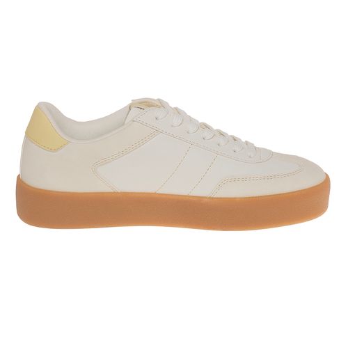 Zapatos Casuales Tipo Sneakers Mesa Para Mujer Beige Brash 210881
