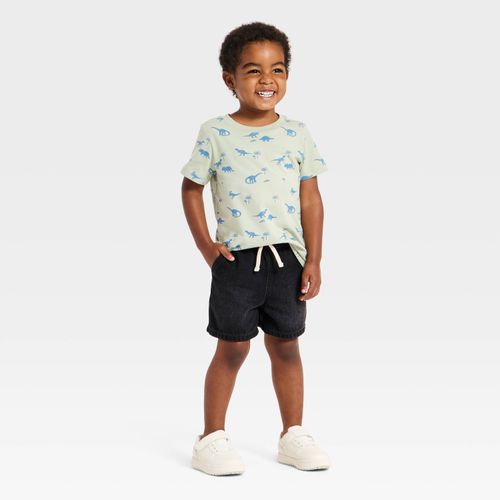 Camiseta verde con estampado de dinosaurios para niño