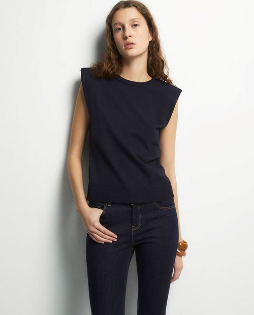 Camiseta Sfera sólida sin mangas para mujer