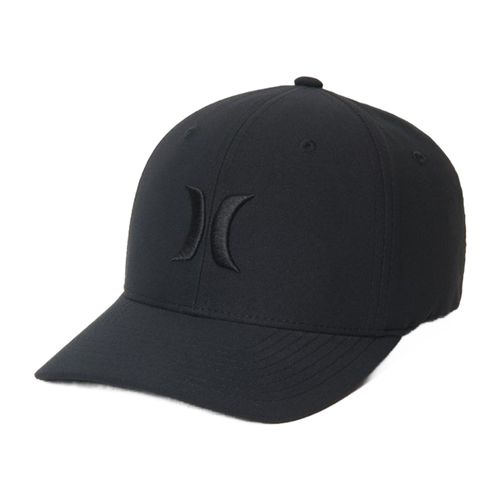 Gorra Hurley negra bordada para hombre