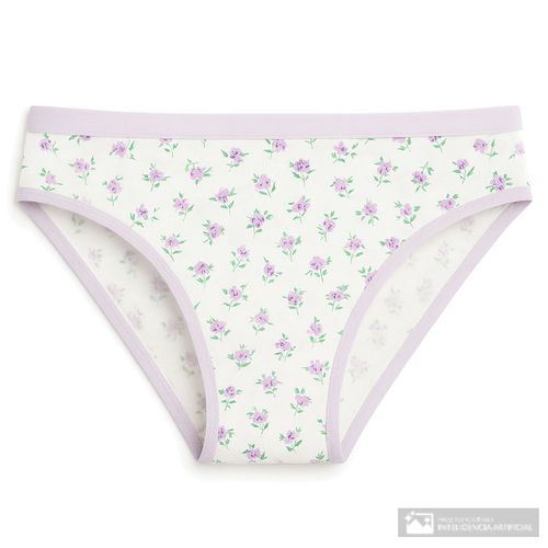 Panti Accente estampado de cintura media para mujer