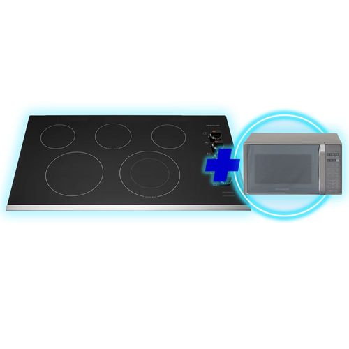 Combo Plantilla empotrable eléctrica vitroceramica 36" FFEC3625US Plantilla empotrable eléctrica vitroceramica 36" FFEC3625US + Microondas 0.7 Pie FM