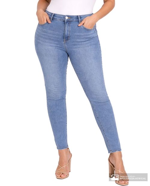 Jeans YMI skinny azul de cintura alta para mujer