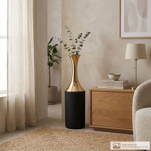 Jarrón decorativo de vidrio 20x61 cm