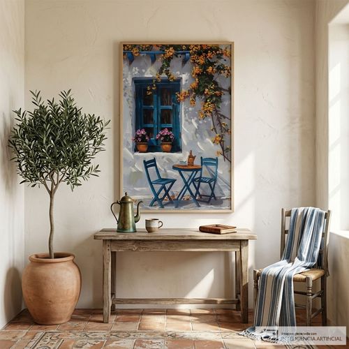 Cuadro decorativo fachada 80x120 cm