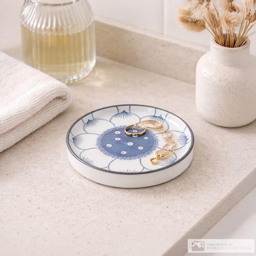 Bandeja para joyas con diseño floral 9 cm