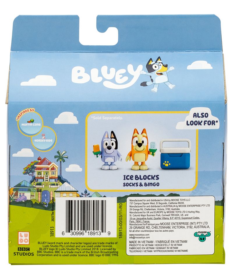 Set de Figuras Bluey Spring Time & Ice Blocks (1 unidad) - Siman Costa Rica