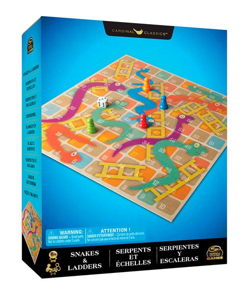 Juego de mesa clásico Serpientes y escaleras