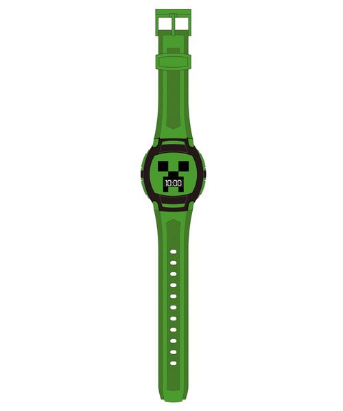 Reloj para niños Minecraft Creeper con luces LED
