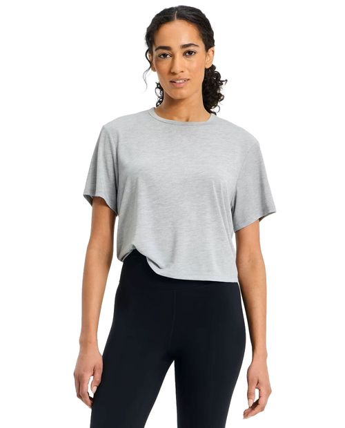 Camiseta deportiva All in motion oversize heather manga corta para mujer