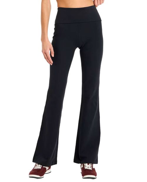 Legging flare deportiva All in motion negra sólida cintura alta para mujer
