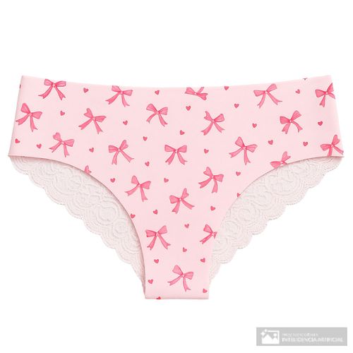 Tanga Accente estampado de cintura corta para mujer