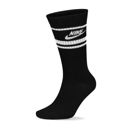 Un par de calcetines crew Nike Dri-Fit negros para hombre