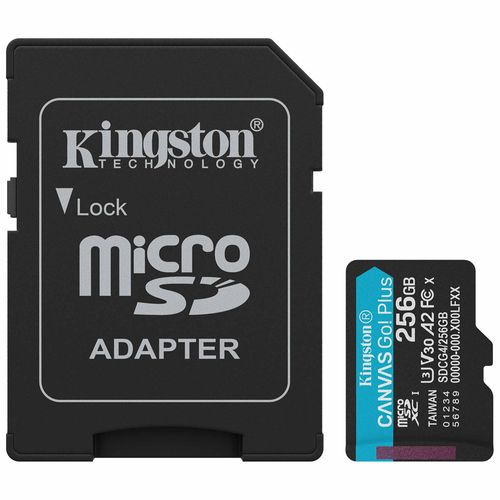 Tarjeta de memoria microSD Kingston Canvas Go! Plus gen4 A2 U3