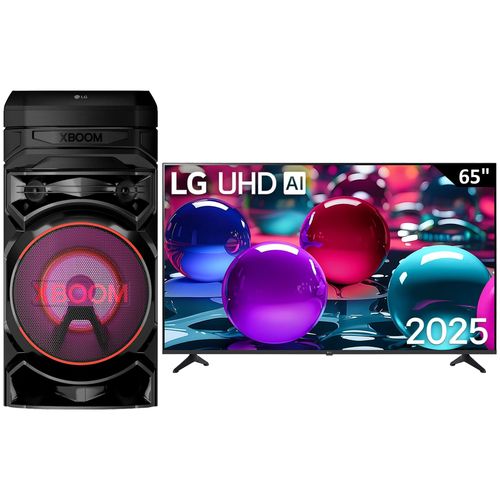 Pantalla LG 65" (165.1 cm) UHD AI 4K HDR10 Pro 65UA7300PSB + RegalíaTORRE DE SONIDO XBOOM 300 W