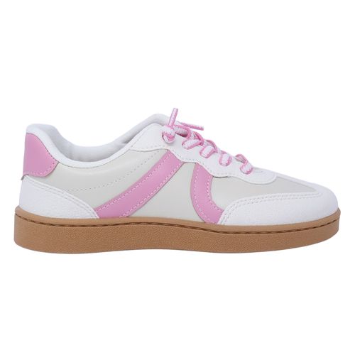 Zapato deportivo casual orange blanco/rosa para niña