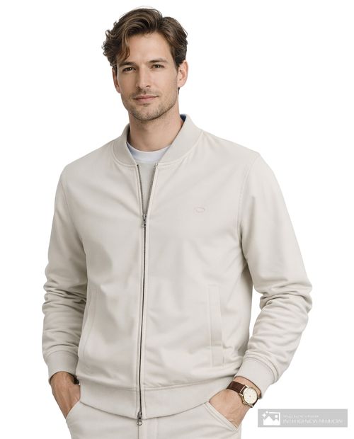 Suéter Oscar de la Renta tailored fit beige claro para hombre