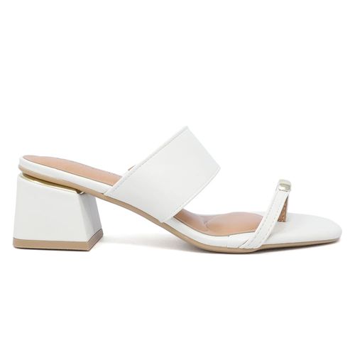 Sandalia casual Unexpected color blanco para mujer