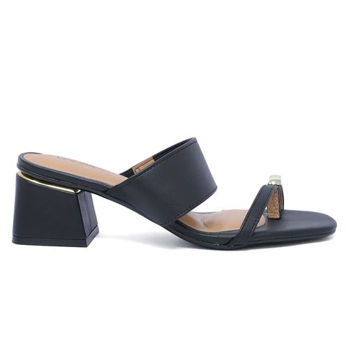 Sandalia casual Unexpected color negro para mujer