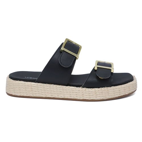 Sandalia casual Unexpected color negro para mujer