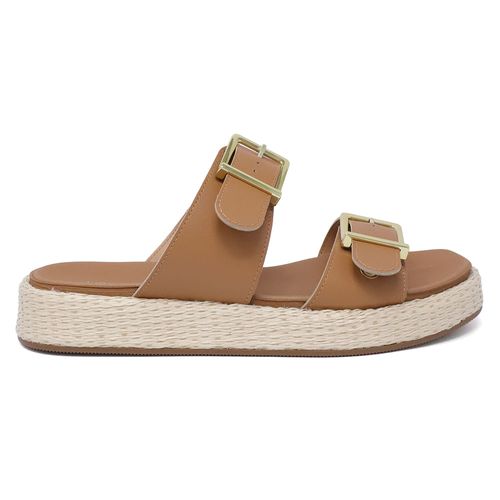 Sandalia casual Unexpected color café para mujer