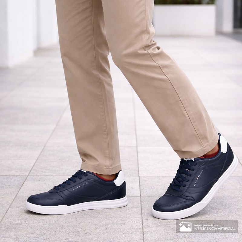 Zapato casual Tommy Hilfiger negro para hombre - Siman Costa Rica