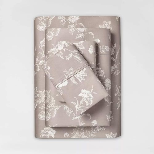 Set de sábana Threshold de algodón con estampado floral 400 hilos