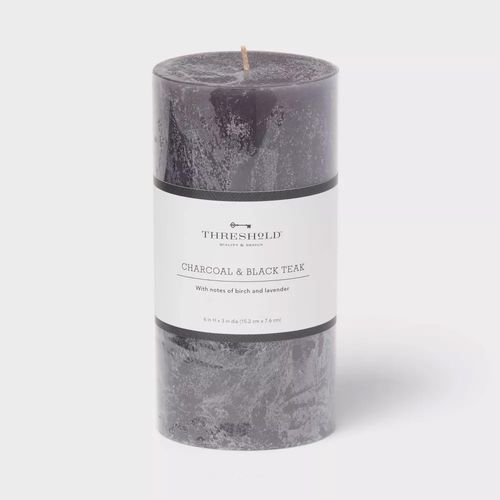Vela aromática Threshold charcoal and black teak 15.2x7.6cm