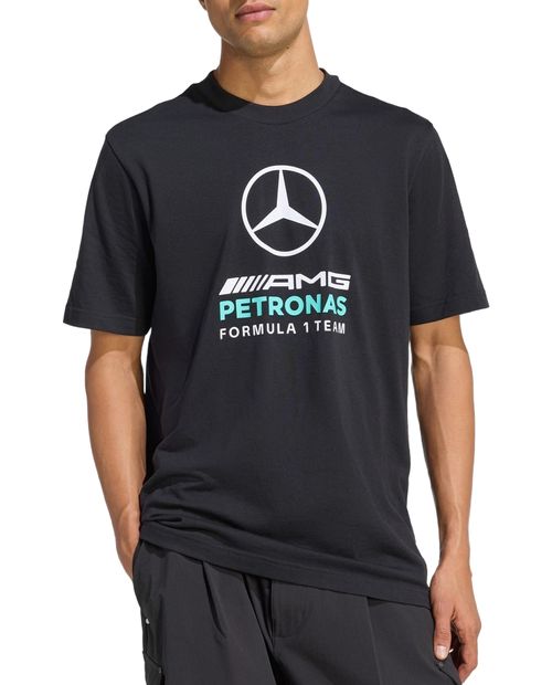 Camiseta deportiva Adidas Mercedes F1 negra para hombre