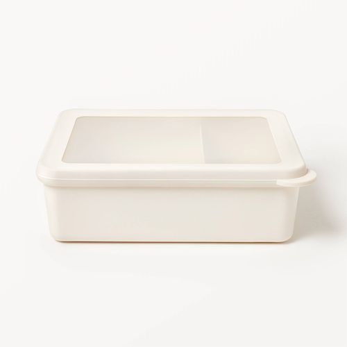 Depósito Figmint de plástico para guardar comida 2 divisiones