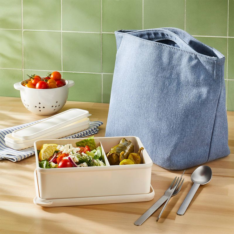 Depósito Figmint de plástico para guardar comida 2 divisiones - Siman ...
