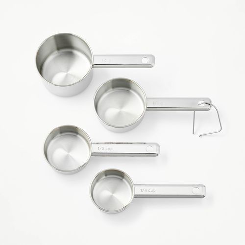 Set de cucharas medidoras Figmint de acero inoxidable 4 piezas