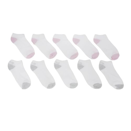 Set de 10 pares de calcetines bicolor para niña