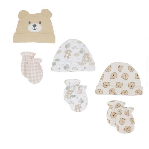 Set de 6 piezas multicolor con estampado para bebé niño