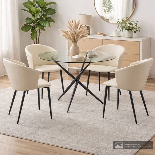 Juego de comedor 4 personas Cindy