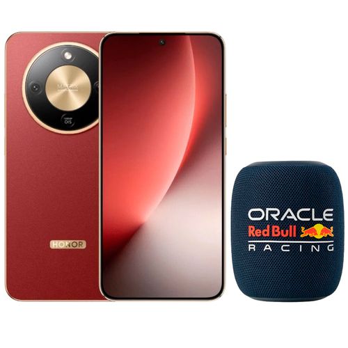 Combo Celular HONOR Magic 8 Lite 8GB RAM Pantalla 6.79" (17.25 cm) Snapdragon 6 Gen 4 + Bocina inalámbrica Red Bull Racing 5Watts