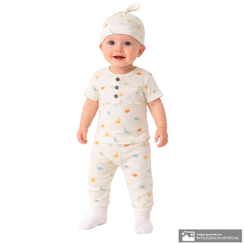 Conjunto de 3 piezas multicolor para bebé niño