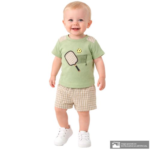 Conjunto de 2 piezas multicolor para bebé niño