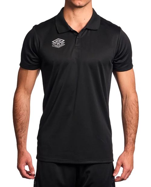 Camisa deportiva Umbro Pro Active negra sólida para hombre