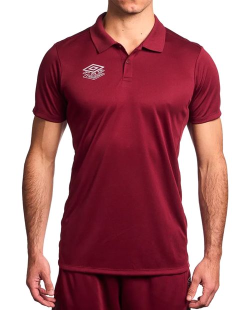 Camisa deportiva Umbro Pro Active roja sólida para hombre