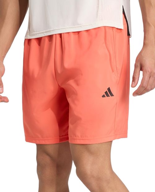 Short deportivo Adidas anaranjado sólido para hombre